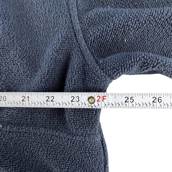 Clearwater Outfitters Mens L Navy Blue 1/4 Button Fleece Pullover Warm Casual - Picture 7 of 9